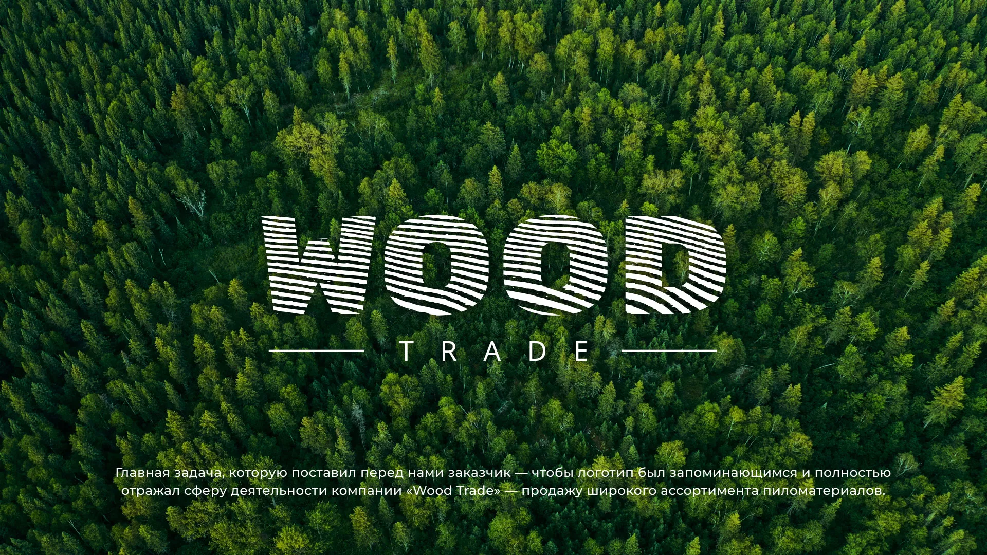 Разработка логотипа для компании «Wood Trade» в Симферополе