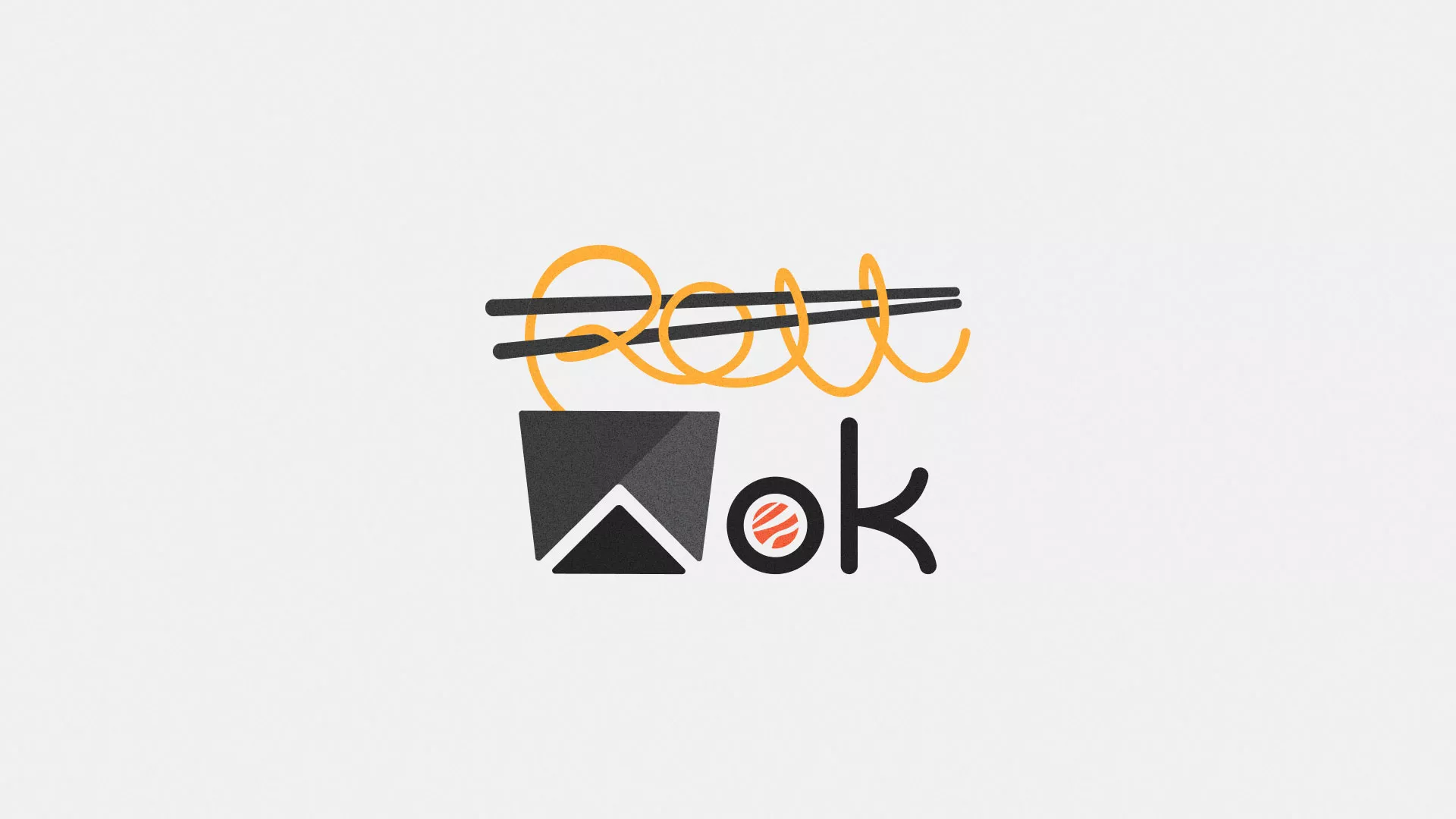 Разработка логотипа в Симферополе для суши-бара «Roll Wok Club»
